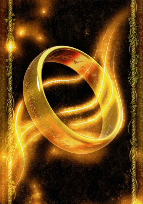 The player card back: the One Ring on a field of stars.