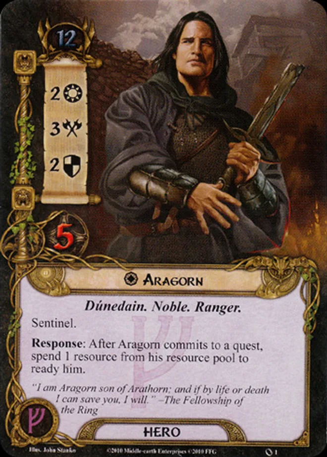 Aragorn, the Core Set Leadership hero.